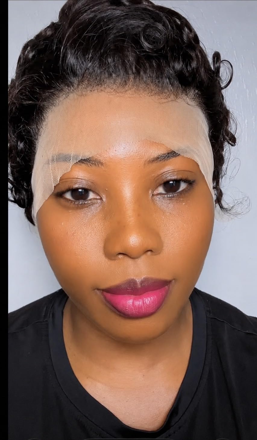 Short Curly Pixie Cut Wig Human Hair 13x4 Lace Front Wigs for Black Women | 13x4 Lace Front, Pin Curly Glueless Wigs, 180% Density, Soft Breathable Cap, Secure Fit, Natural Hairline for Everyday Wear customer photo 1
