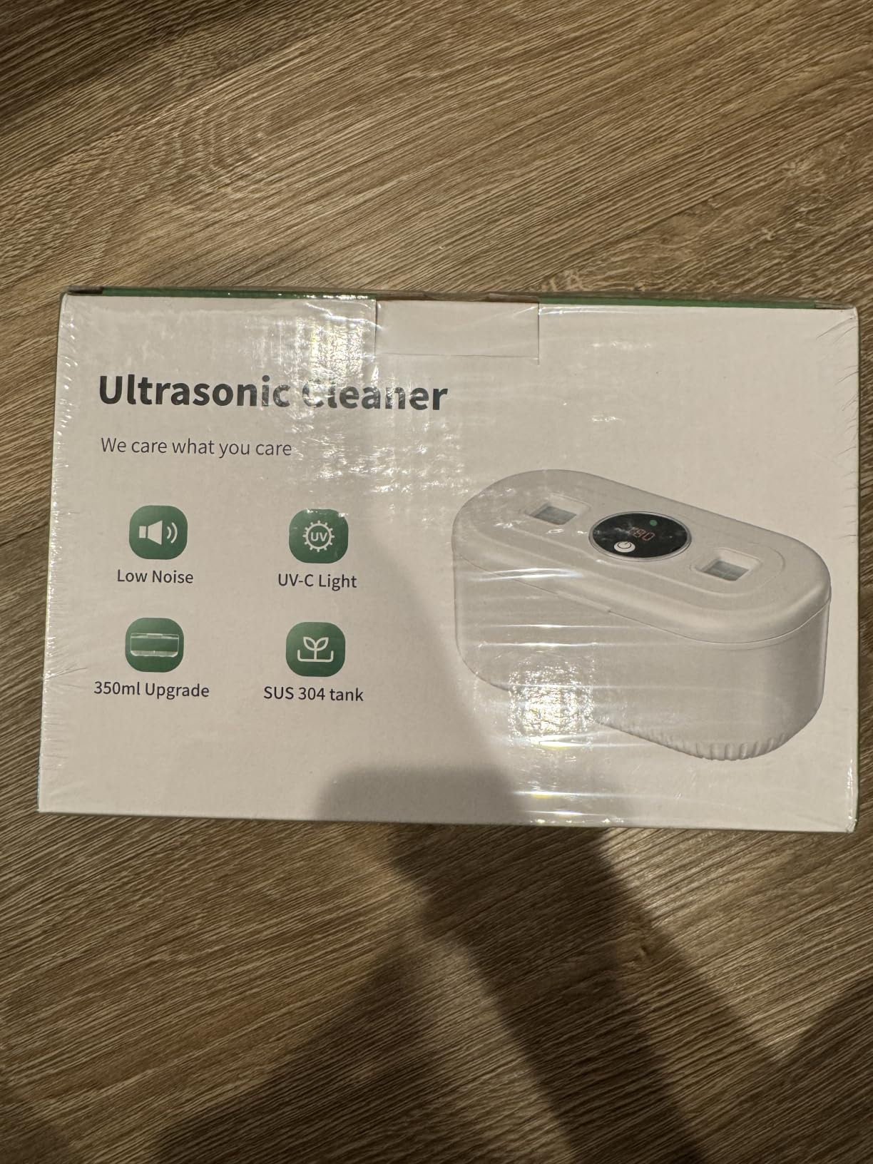 48Khz Ultrasonic Jewelry Cleaner, 30W Ultrasonic Cleaner with 2 UV Lights and Dual Brush Ports, 3 Modes Jewelry Cleaner Ultrasonic Machine with Digital Timer, 12OZ Pod for Eyeglasses, Rings, Retainer customer photo 1