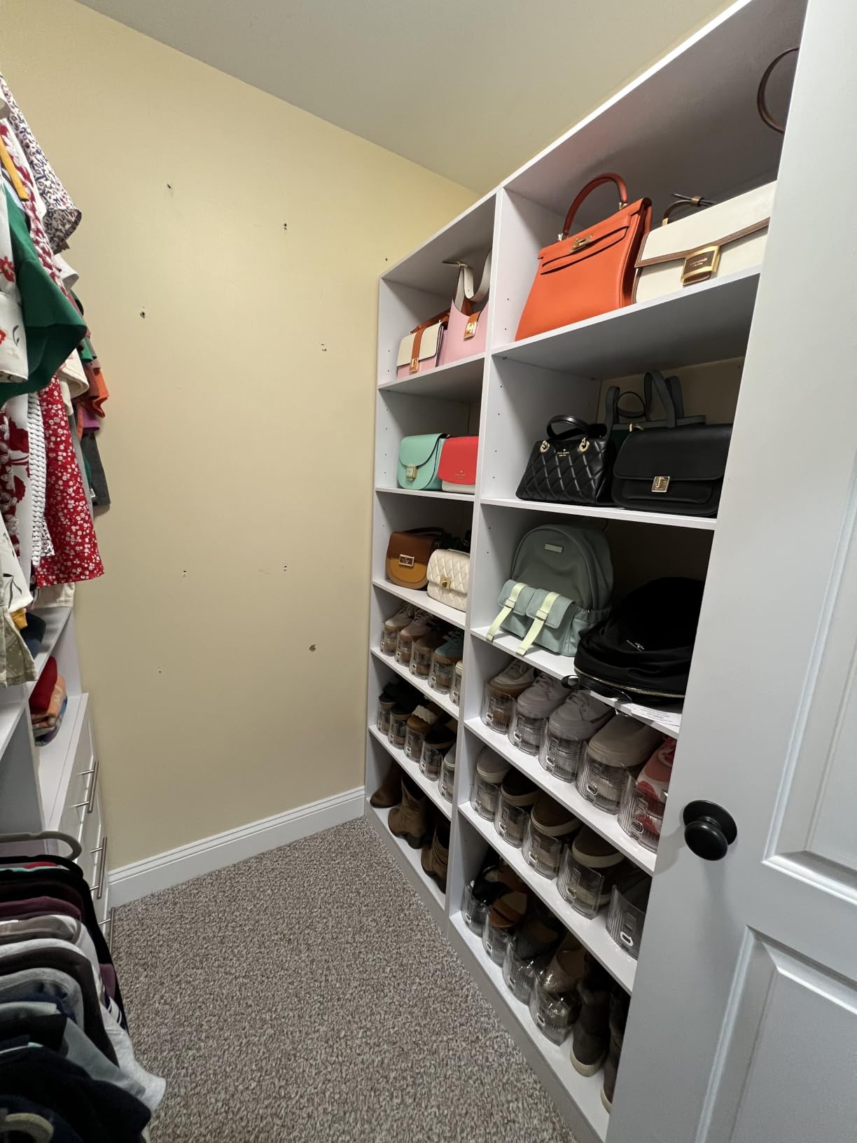 Fastgo Corner Closet System with 6 Shelves (4 Adjustable with 20 Height Options), 39.4