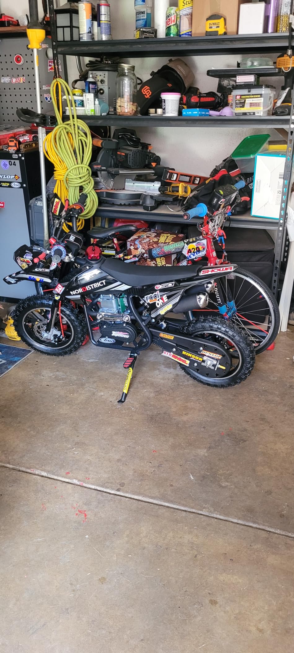 Kids 50cc Dirt Bike,2-Stroke Gas Mini Bike,Green,CPC Listed customer photo 1
