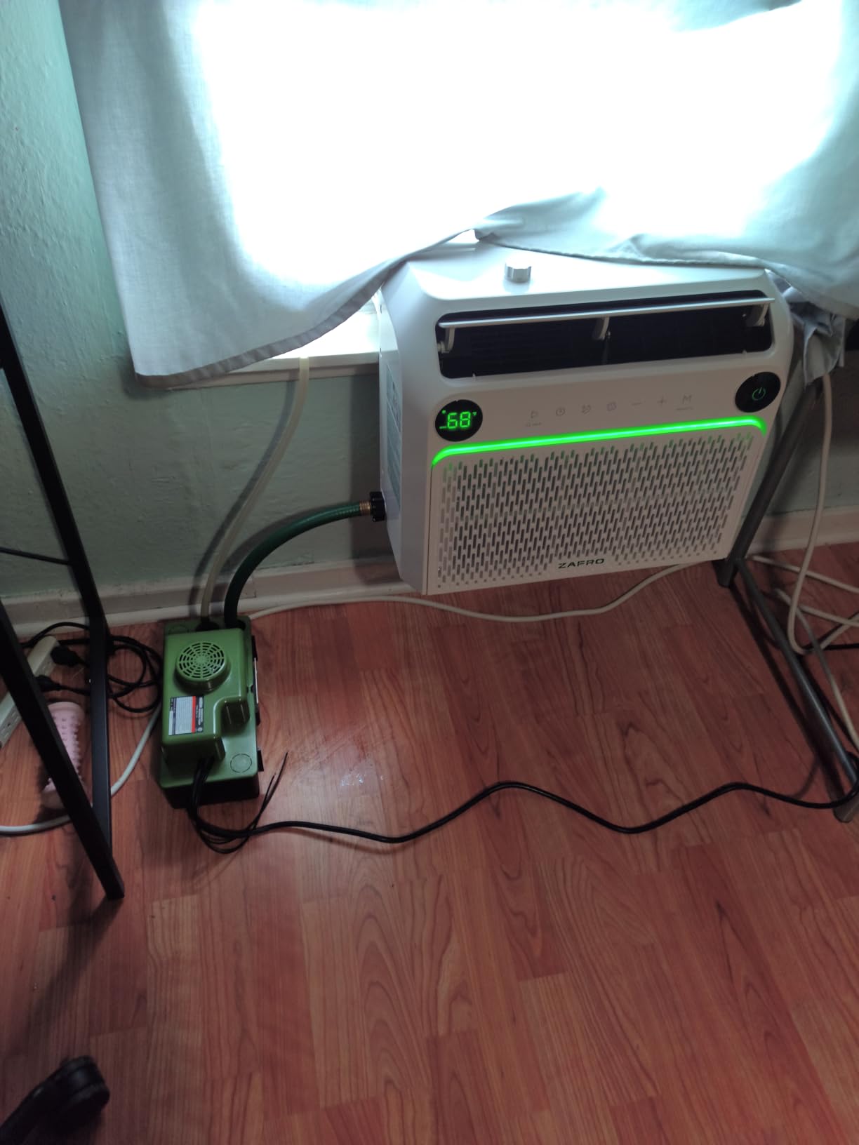 ZAFRO U Shaped Inverter Window Air Conditioner, Ultra Quiet (32dB), 12000BTU ASHRAE (8100BTU DOE) Smart Air Conditioner Window Unit, App/Voice/Remote, Saddle Window AC Unit with Cool/Dry/Fan Modes customer photo 1