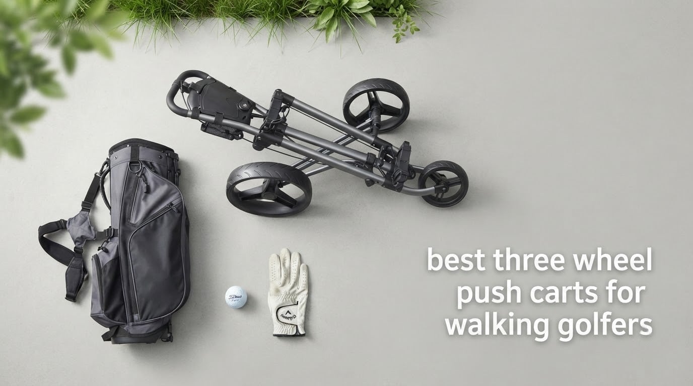 best three wheel push carts for walking golfers