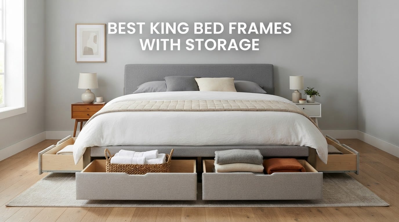 best king bed frames with storage