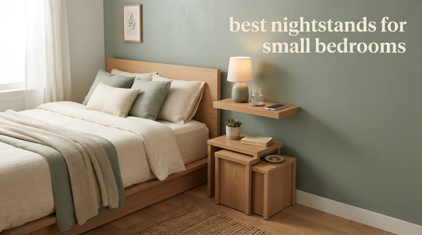 best nightstands for small bedrooms
