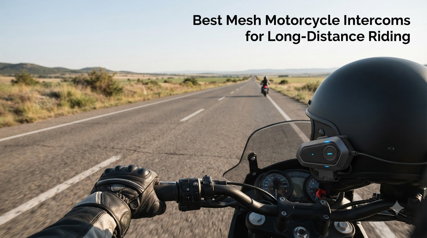 Best Mesh Motorcycle Intercoms for Long-Distance Riding