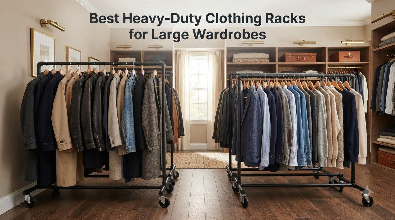 Best Heavy-Duty Clothing Racks for Large Wardrobes