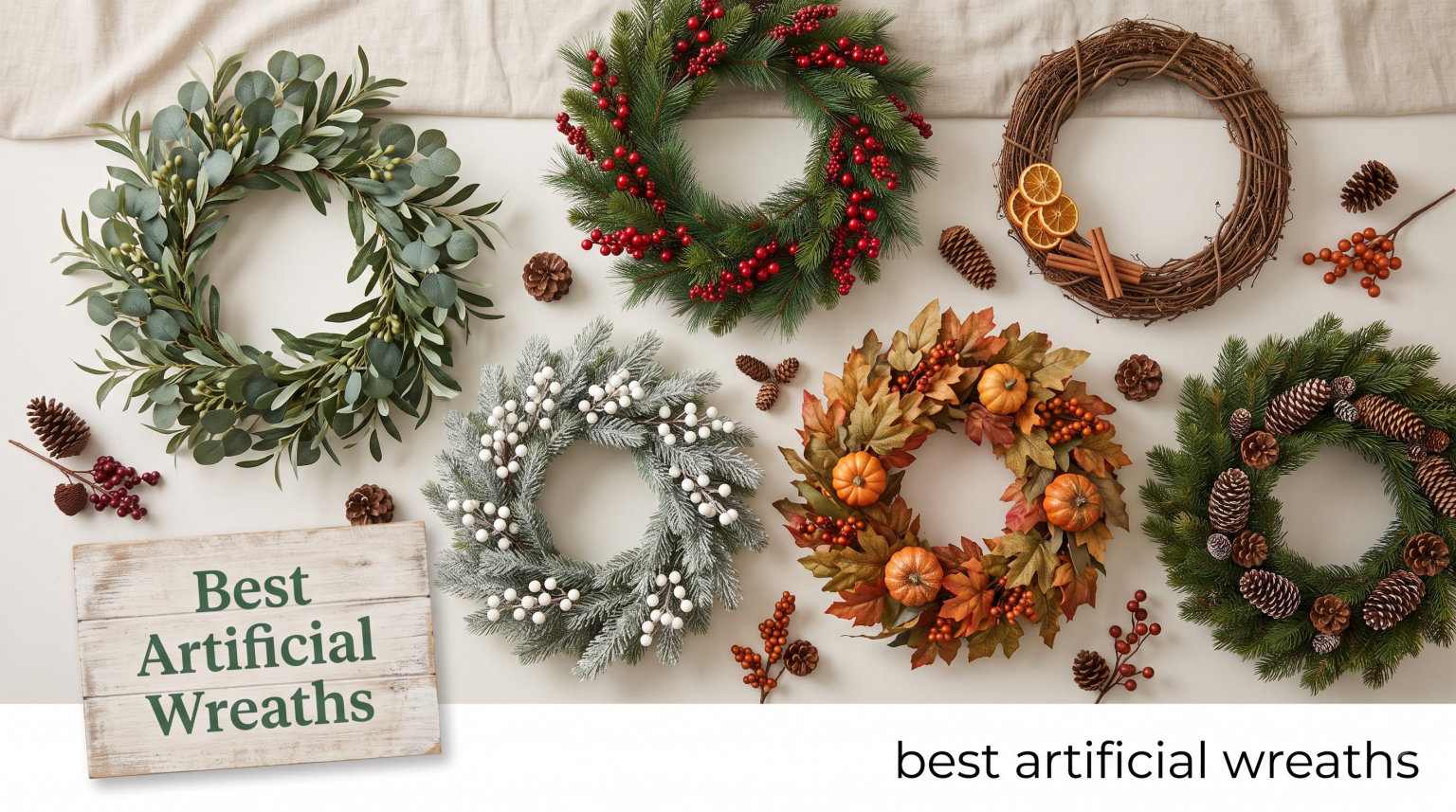 best artificial wreaths