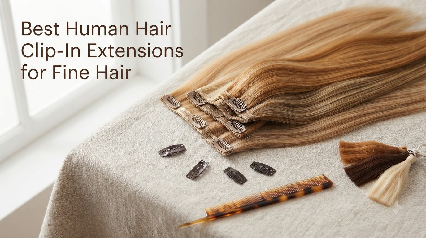 Best Human Hair Clip-In Extensions for Fine Hair