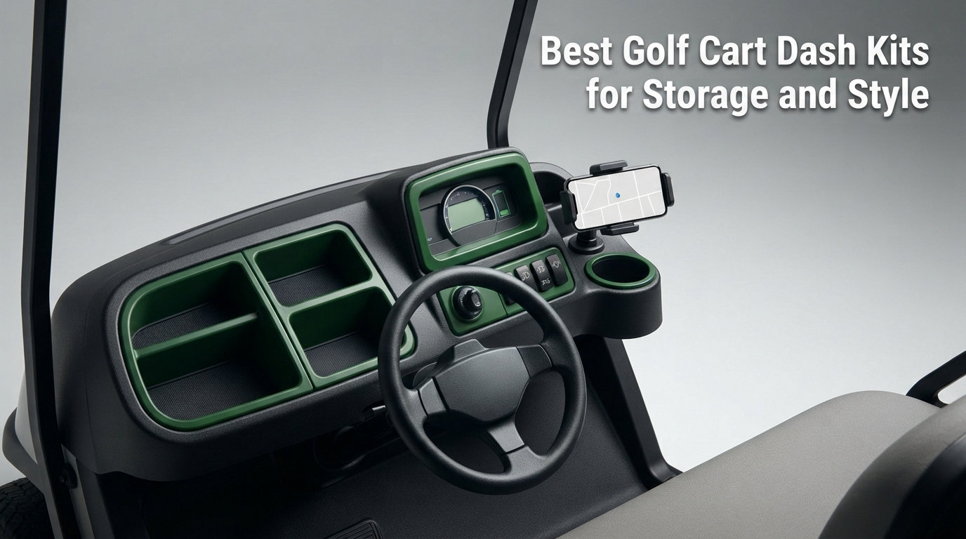 Best Golf Cart Dash Kits for Storage and Style