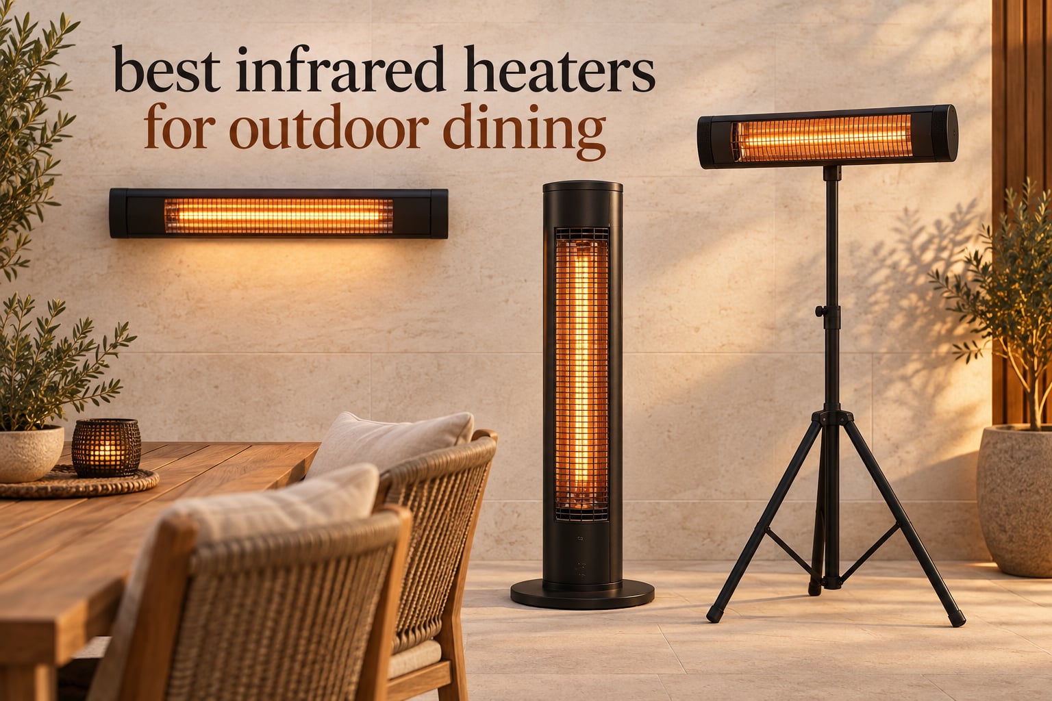 best infrared heaters for outdoor dining