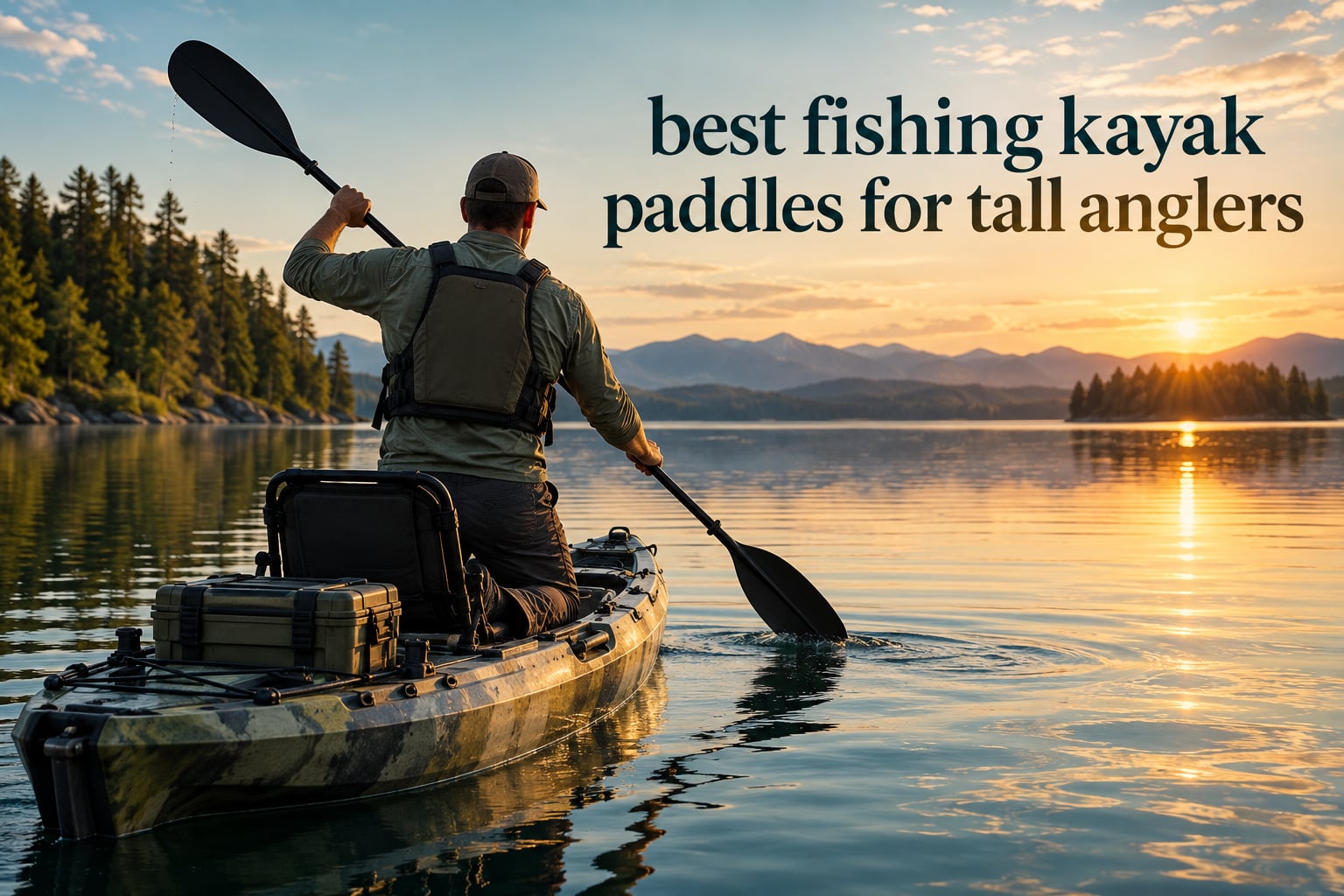 best fishing kayak paddles for tall anglers
