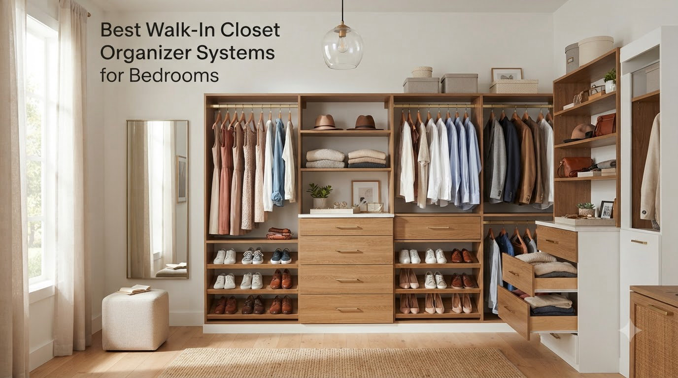 Best Walk-In Closet Organizer Systems for Bedrooms