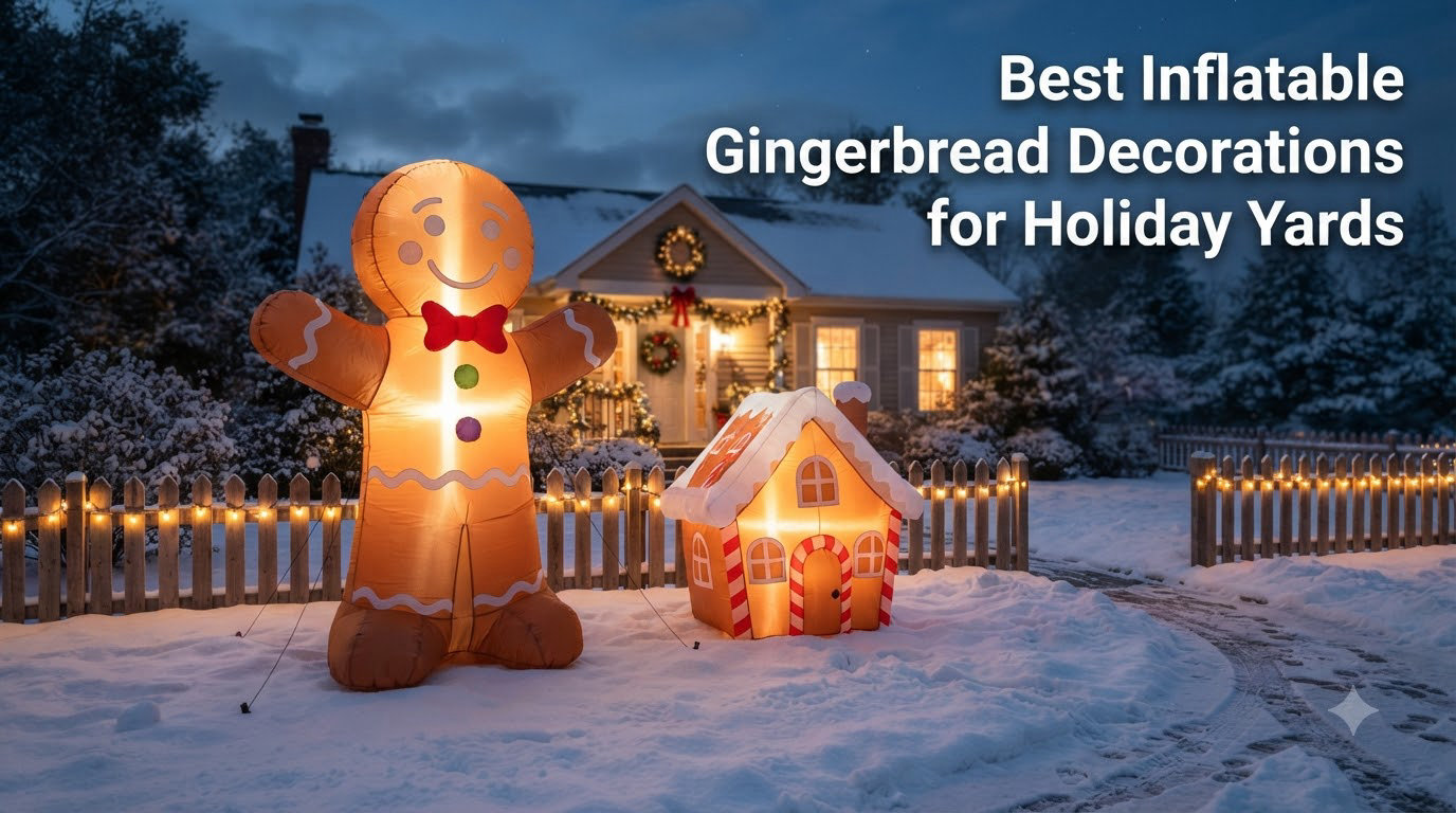 Best Inflatable Gingerbread Decorations for Holiday Yards