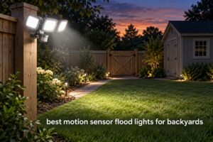best motion sensor flood lights for backyards