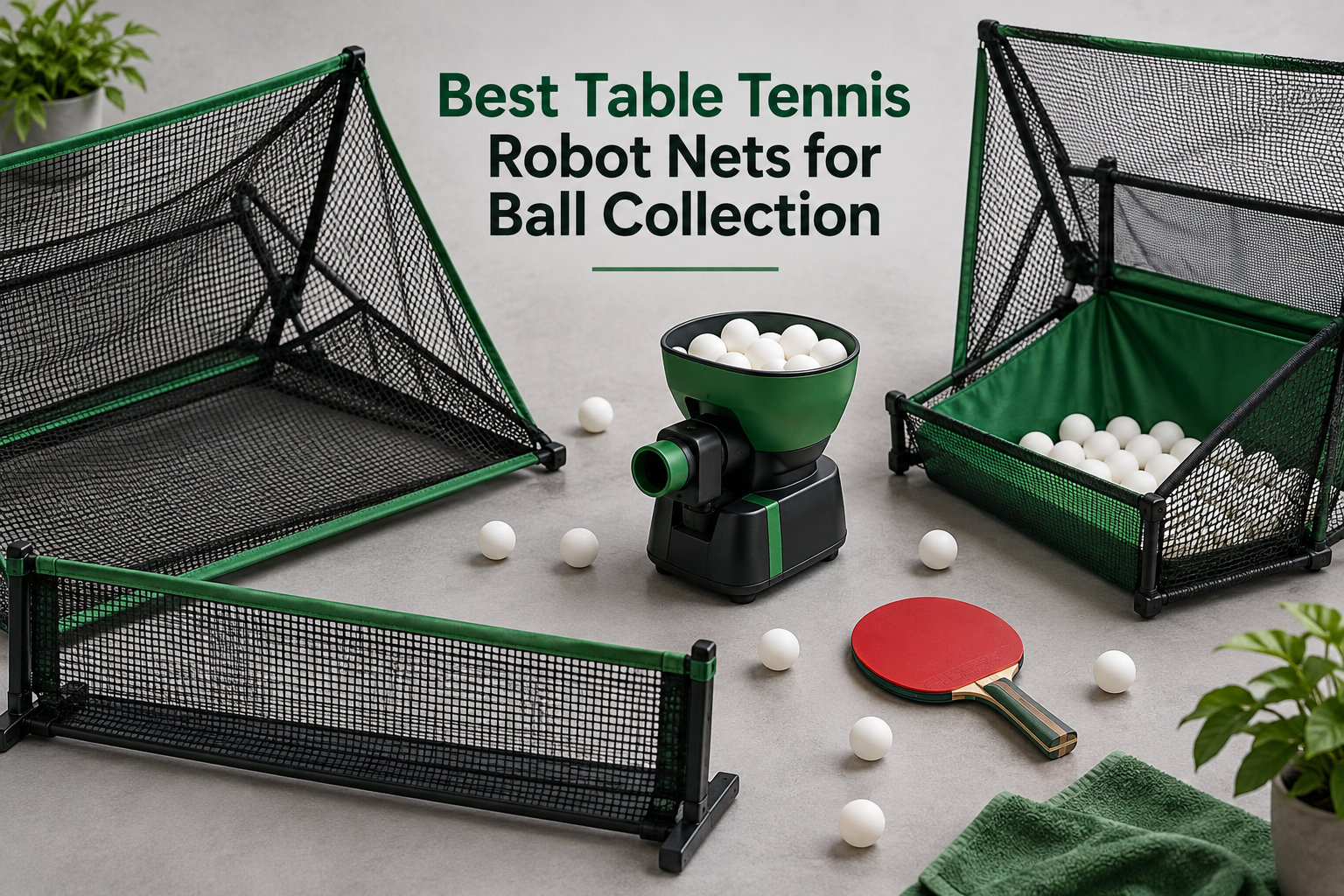 Best Table Tennis Robot Nets for Ball Collection