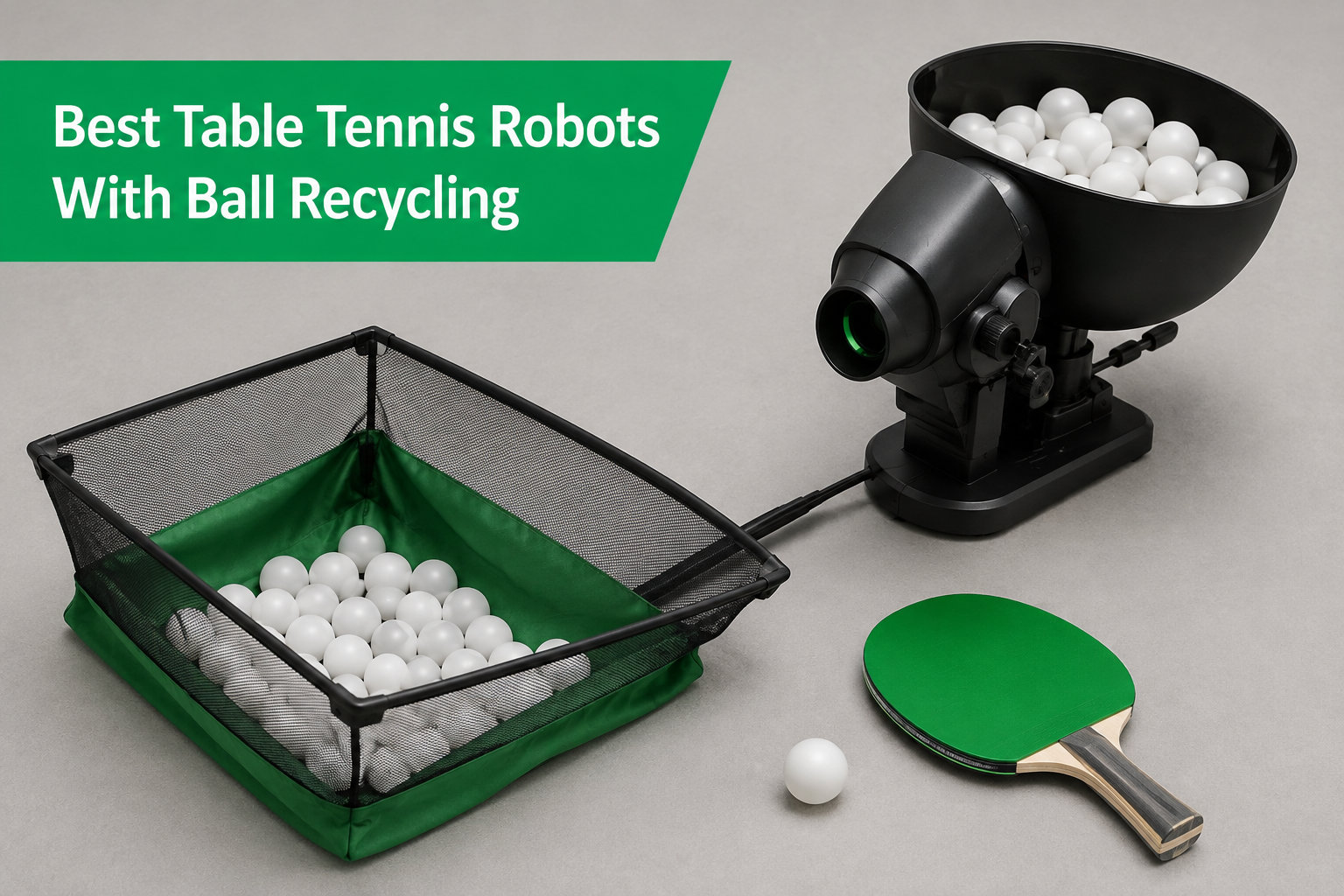 Best Table Tennis Robots With Ball Recycling