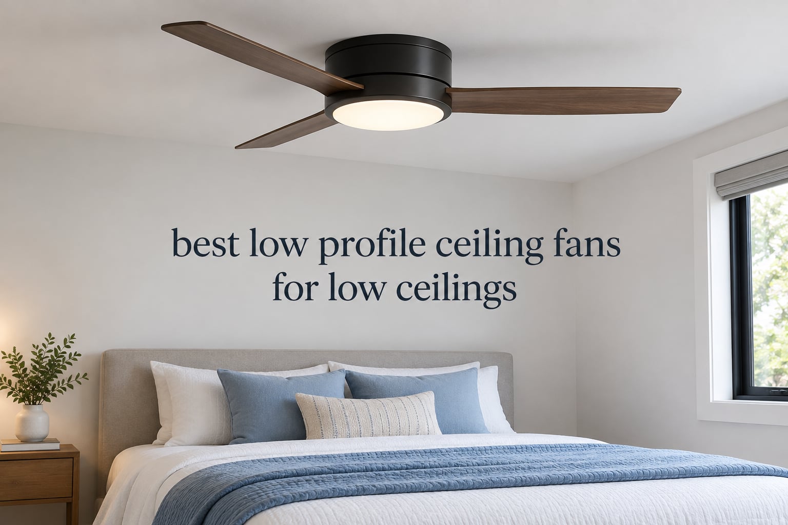 best low profile ceiling fans for low ceilings