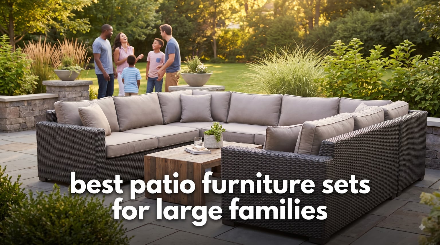 best patio furniture sets for large families
