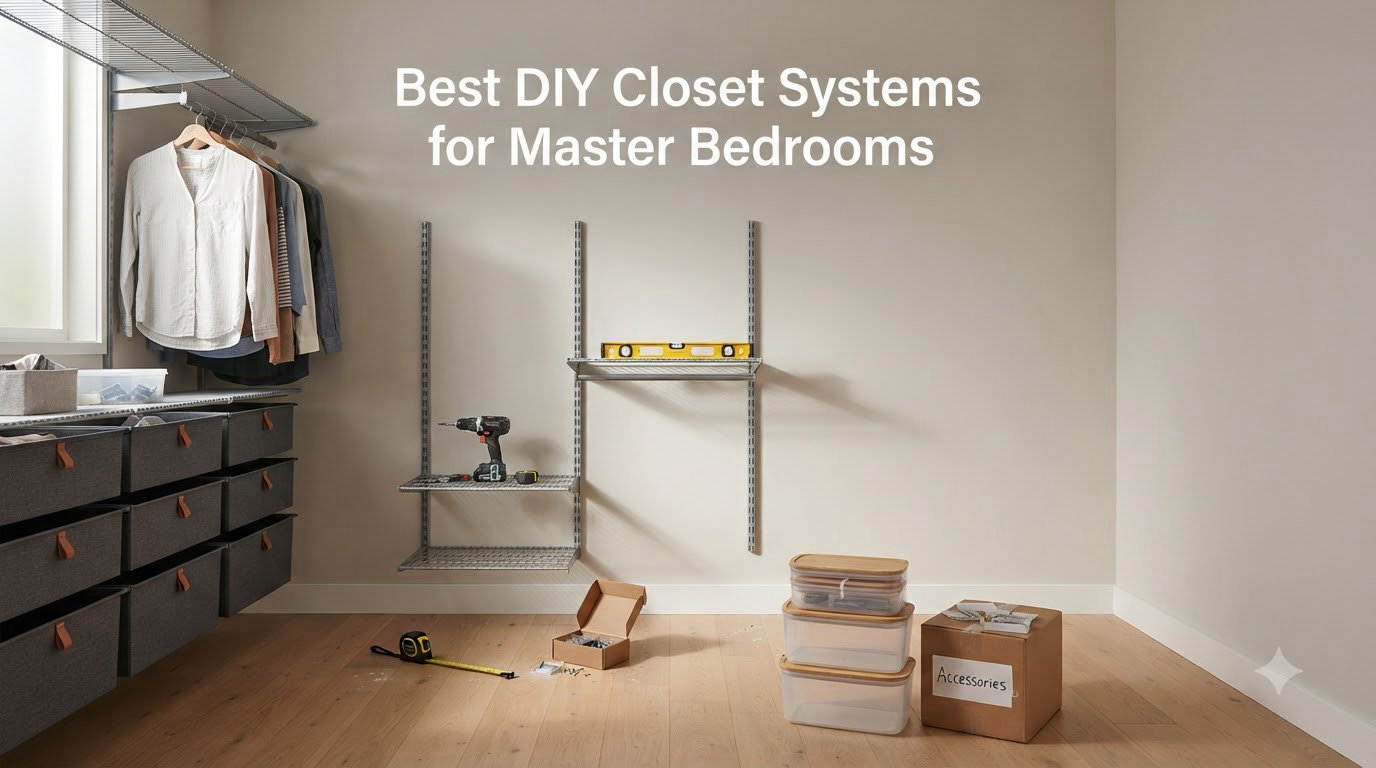 Best DIY Closet Systems for Master Bedrooms