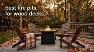best fire pits for wood decks
