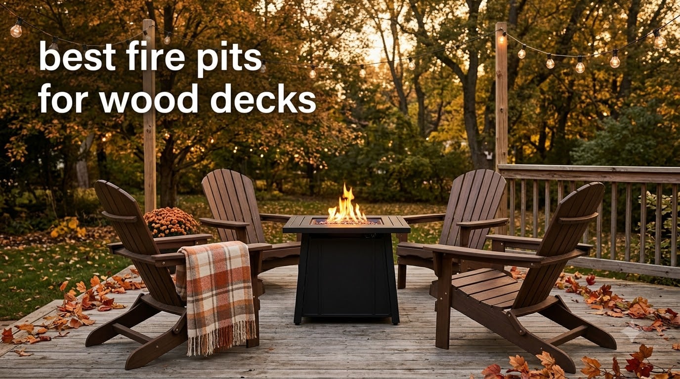 best fire pits for wood decks