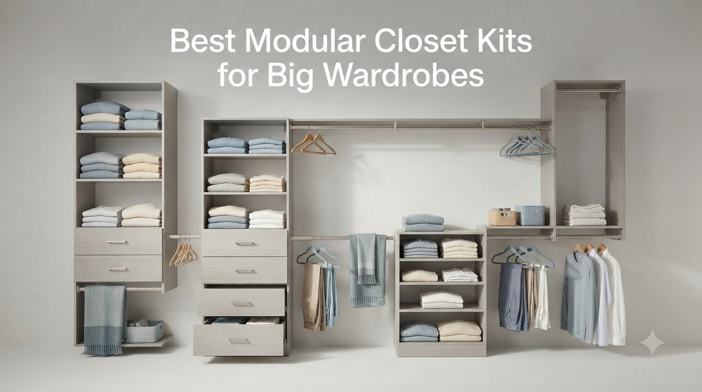 Best Modular Closet Kits for Big Wardrobes
