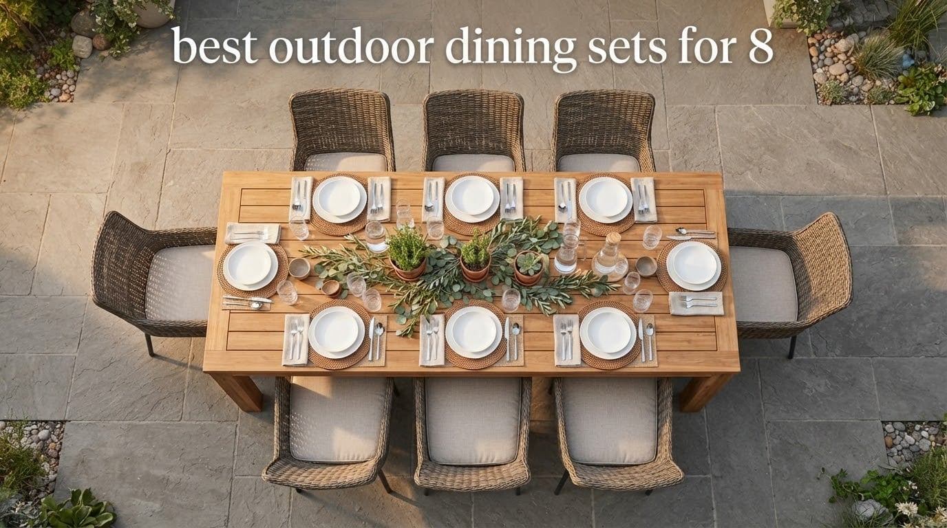 best outdoor dining sets for 8