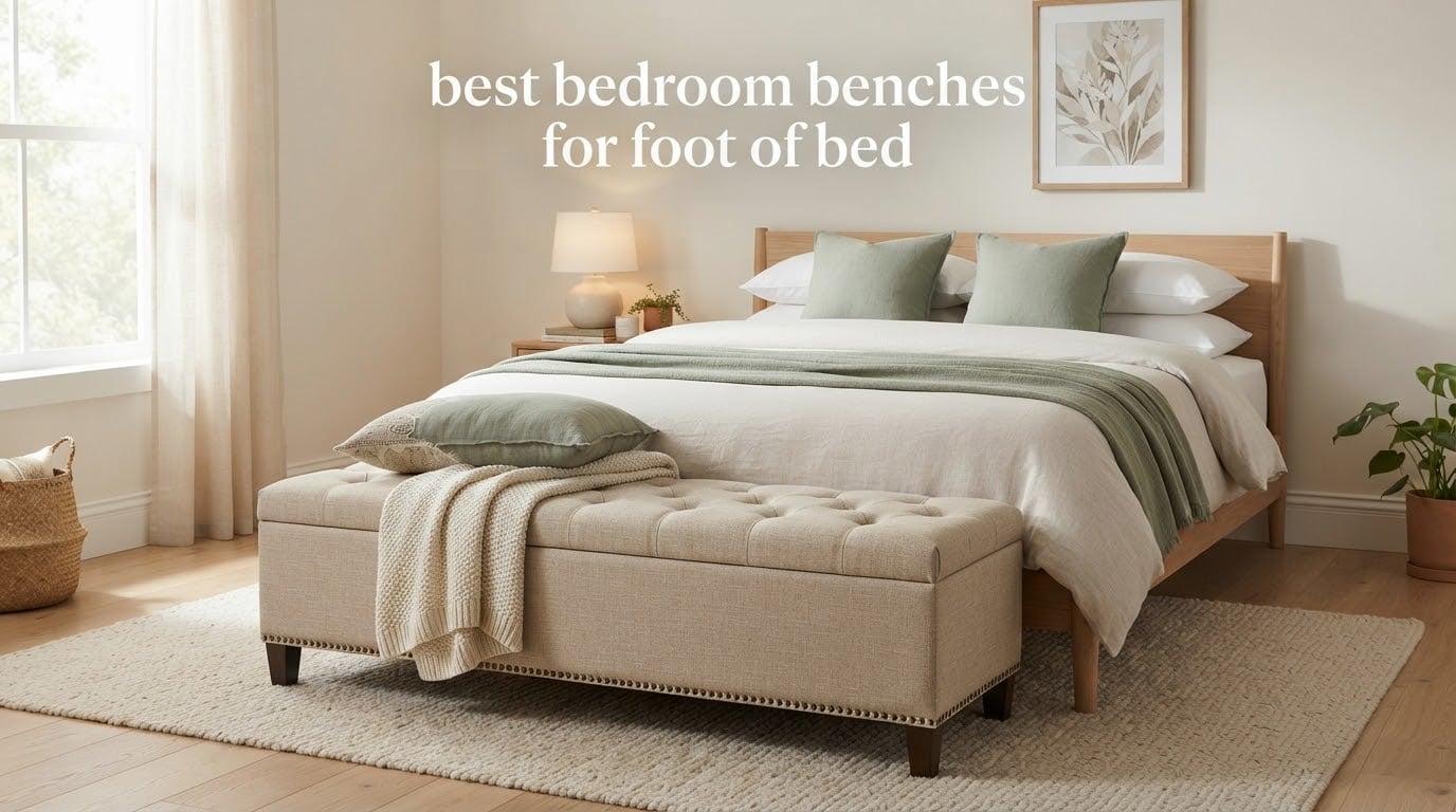 best bedroom benches for foot of bed