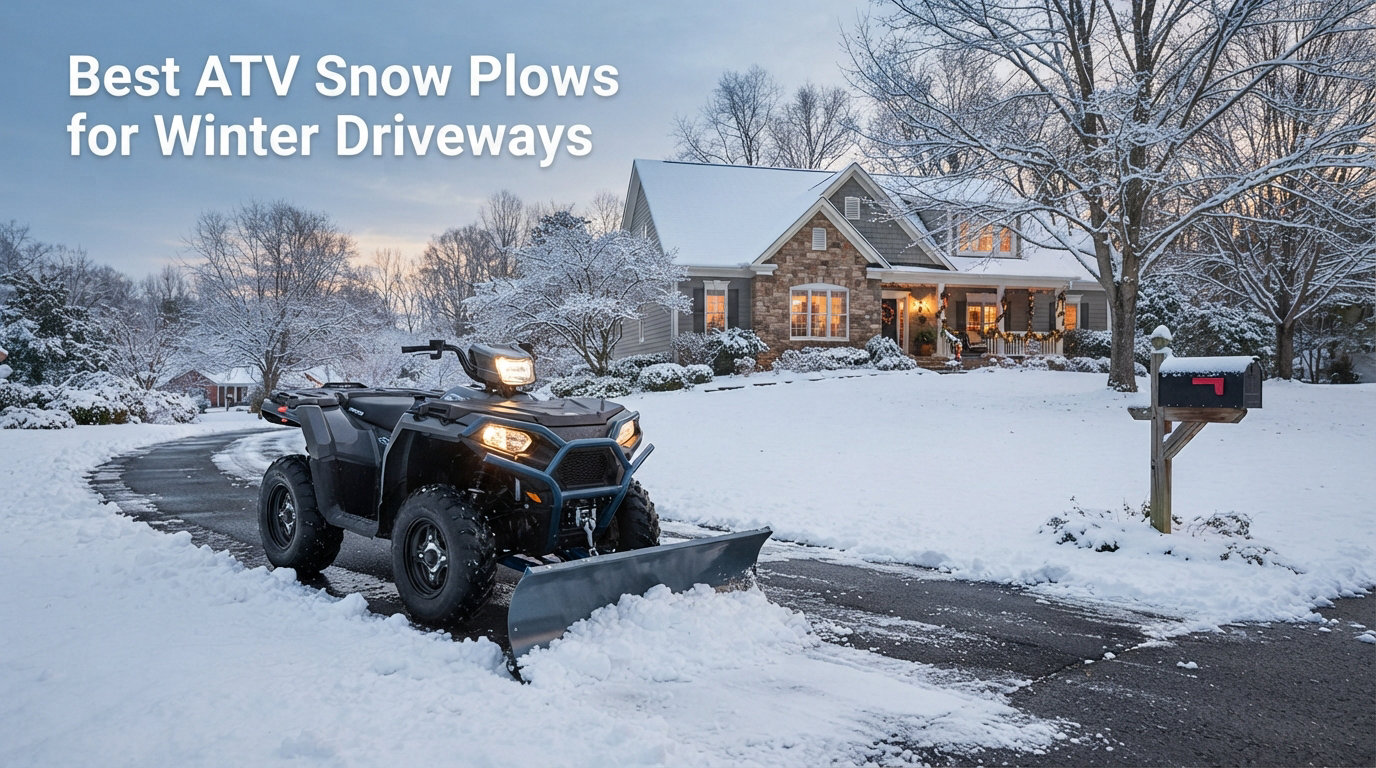 Best ATV Snow Plows for Winter Driveways