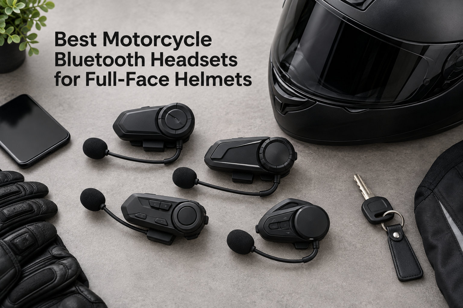 Best Motorcycle Bluetooth Headsets for Full-Face Helmets