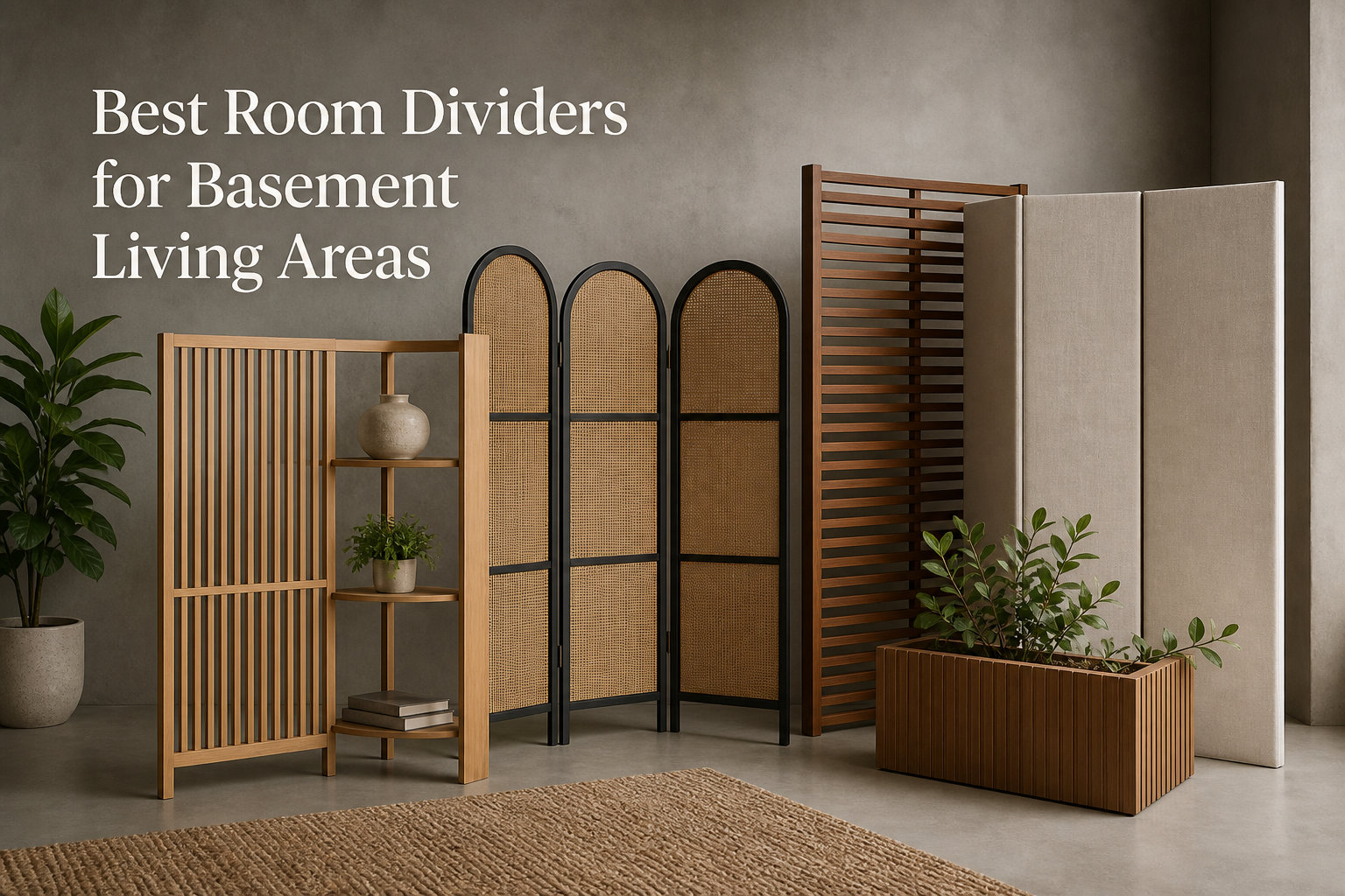 Best Room Dividers for Basement Living Areas