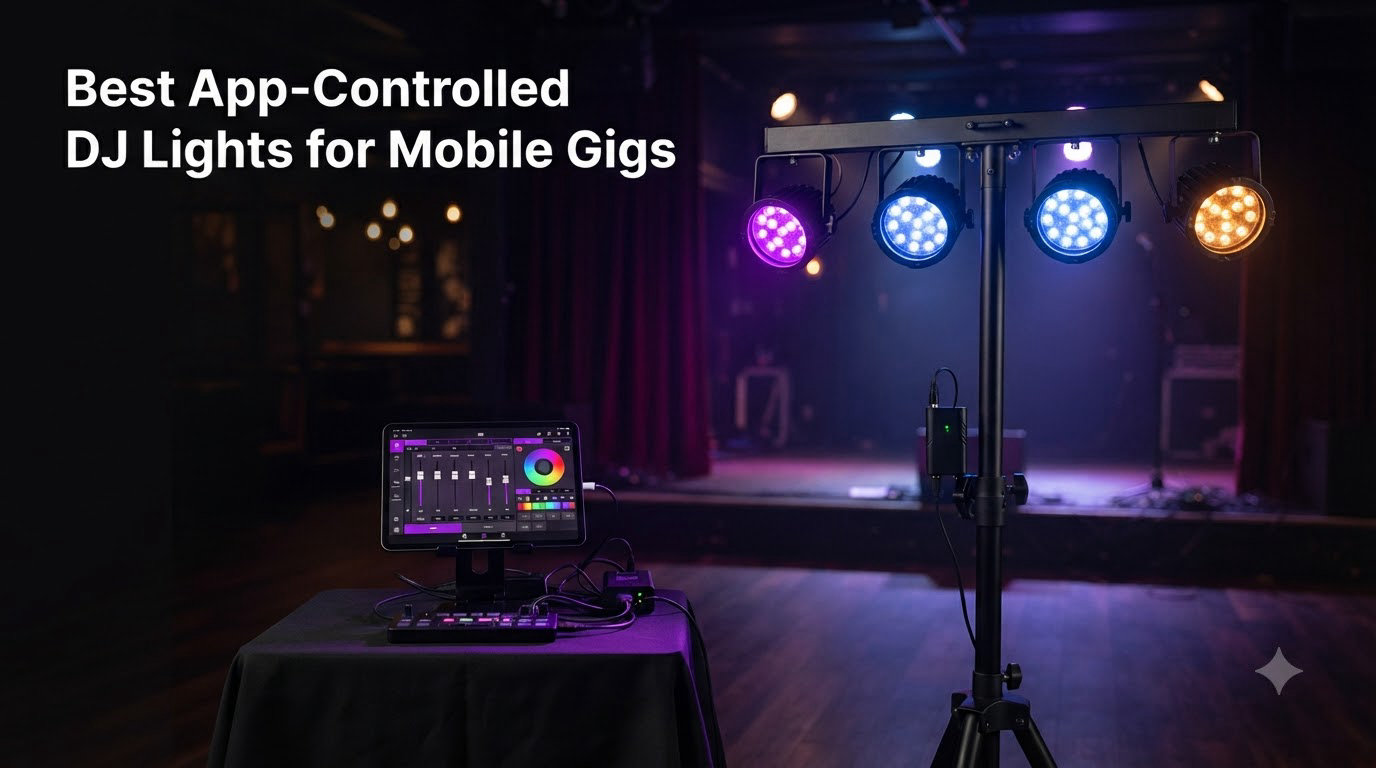 Best App-Controlled DJ Lights for Mobile Gigs