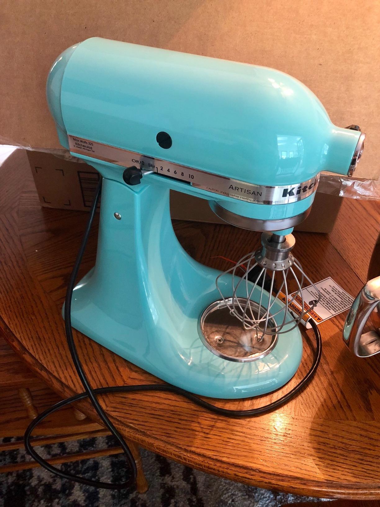 KitchenAid Artisan, 5-Qt Tilt Head Stand Mixer, KSM150PS, Empire Red customer photo 1