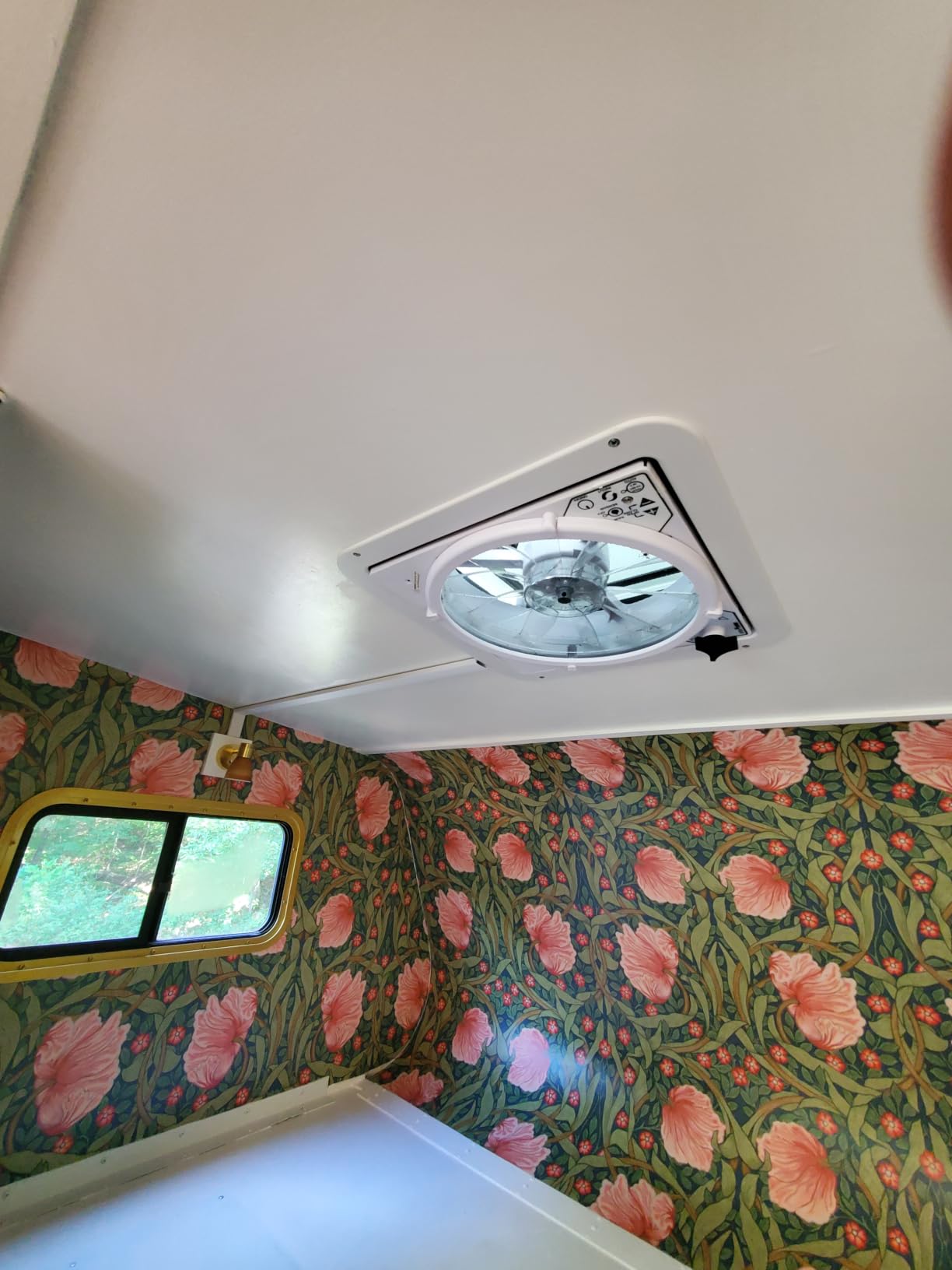 MAXXAIR Maxxfan Plus High Powered 10-Speed RV Intake and Exhaust Fan - Manual or Remote Control Electric Opening, Easy Ceiling Controls, Rain Sensor with Automatic Lid Closure, Smoke (00-04500K) customer photo 2