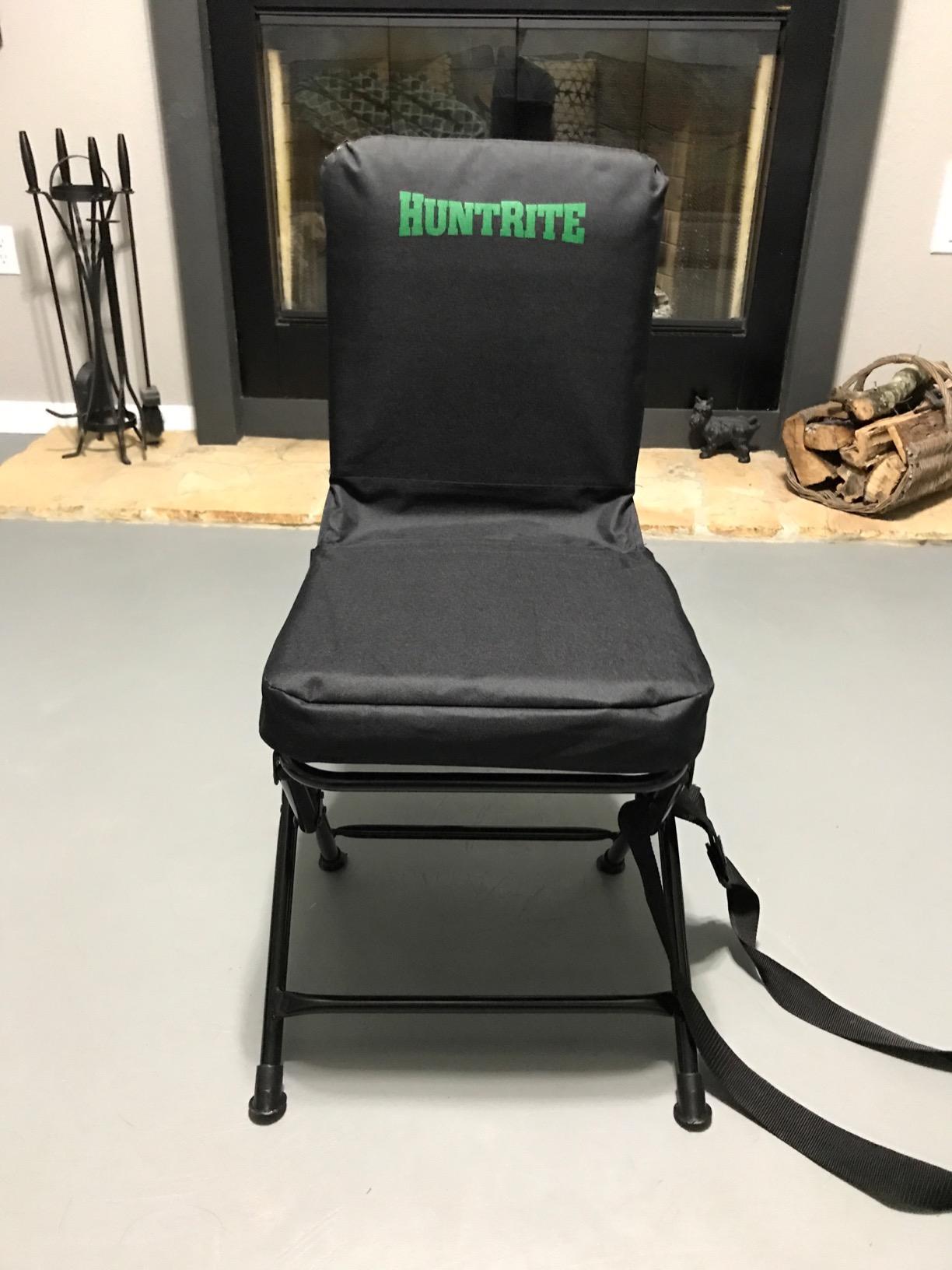 Guide Gear Huntrite 360 Swivel Hunting Blind Chair, 300 Pound Capacity, Folding, Lightweight, Portable, Padded Cushion Hunting Seat, Hunt Gear and Equipment, Black customer photo 1