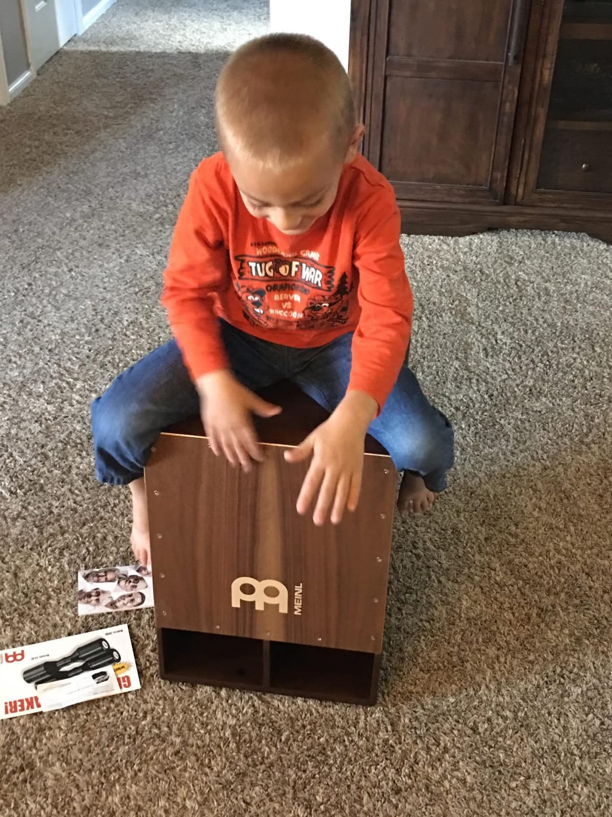 Meinl Percussion SUBCAJ5WN Jumbo Bass Subwoofer Cajon with Internal Snares, Walnut (VIDEO) customer photo 2