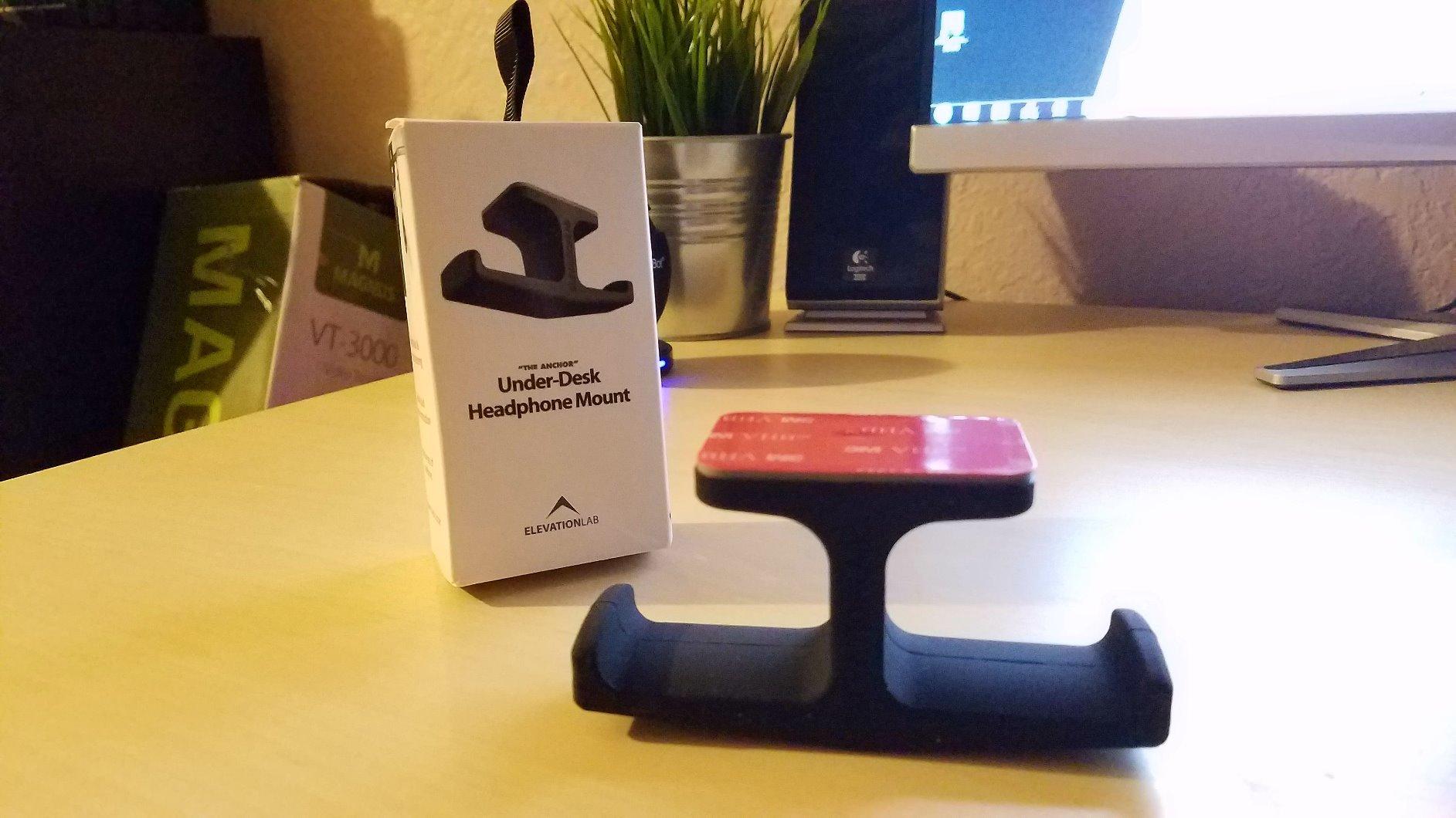 Elevation Lab The Anchor™ - Under Desk Headphone Adhesive Mount customer photo 1