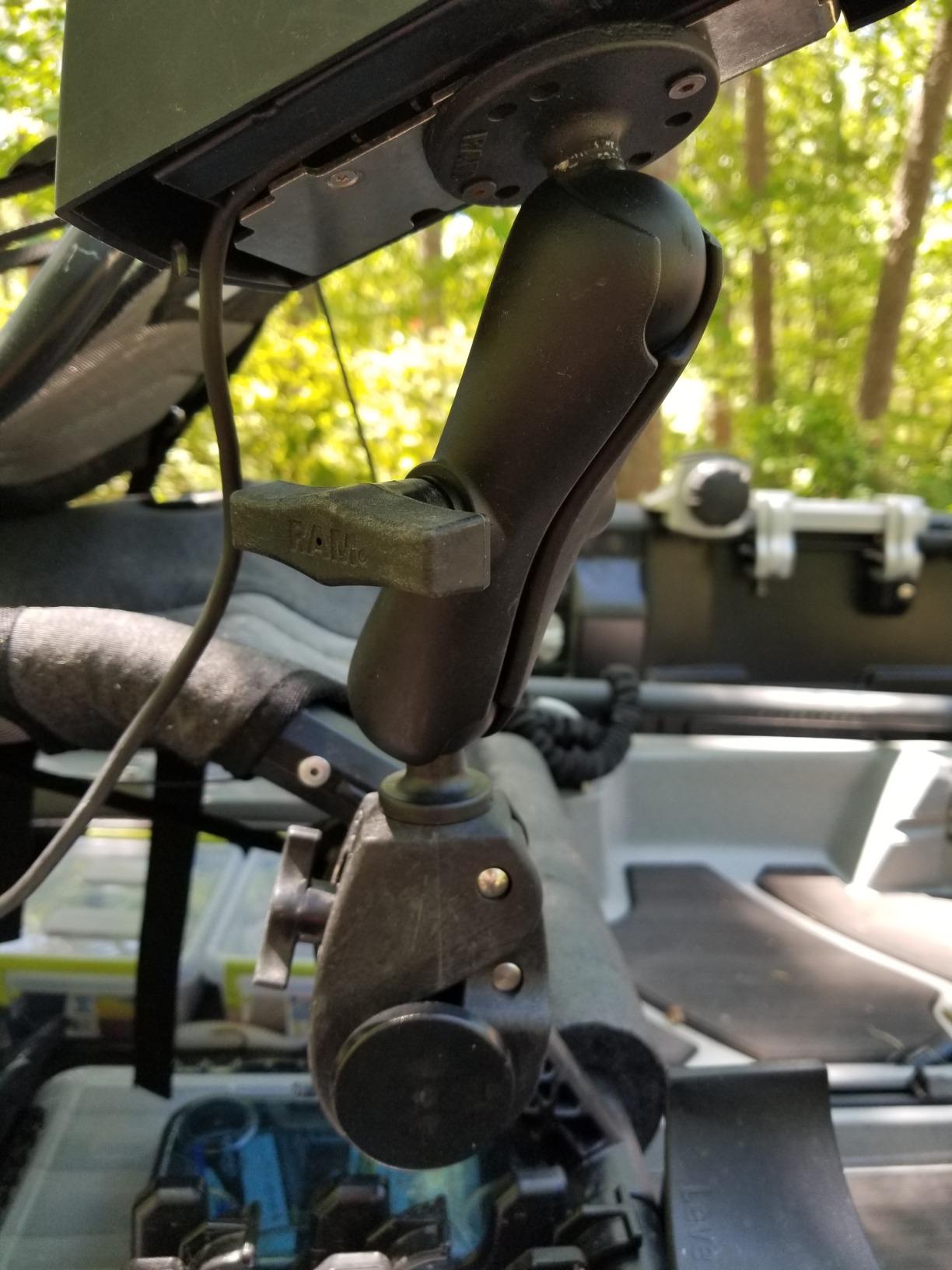 RAM Mounts Trolling Motor Stabilizer with Tough-Claw Medium Clamp customer photo 2