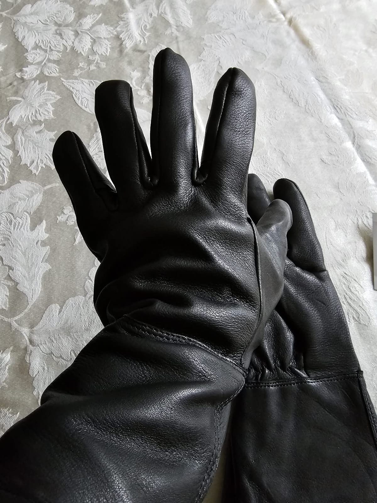 Milwaukee Leather Men's USA Northern Deerskin Leather Thermal Gauntlet Gloves customer photo 1