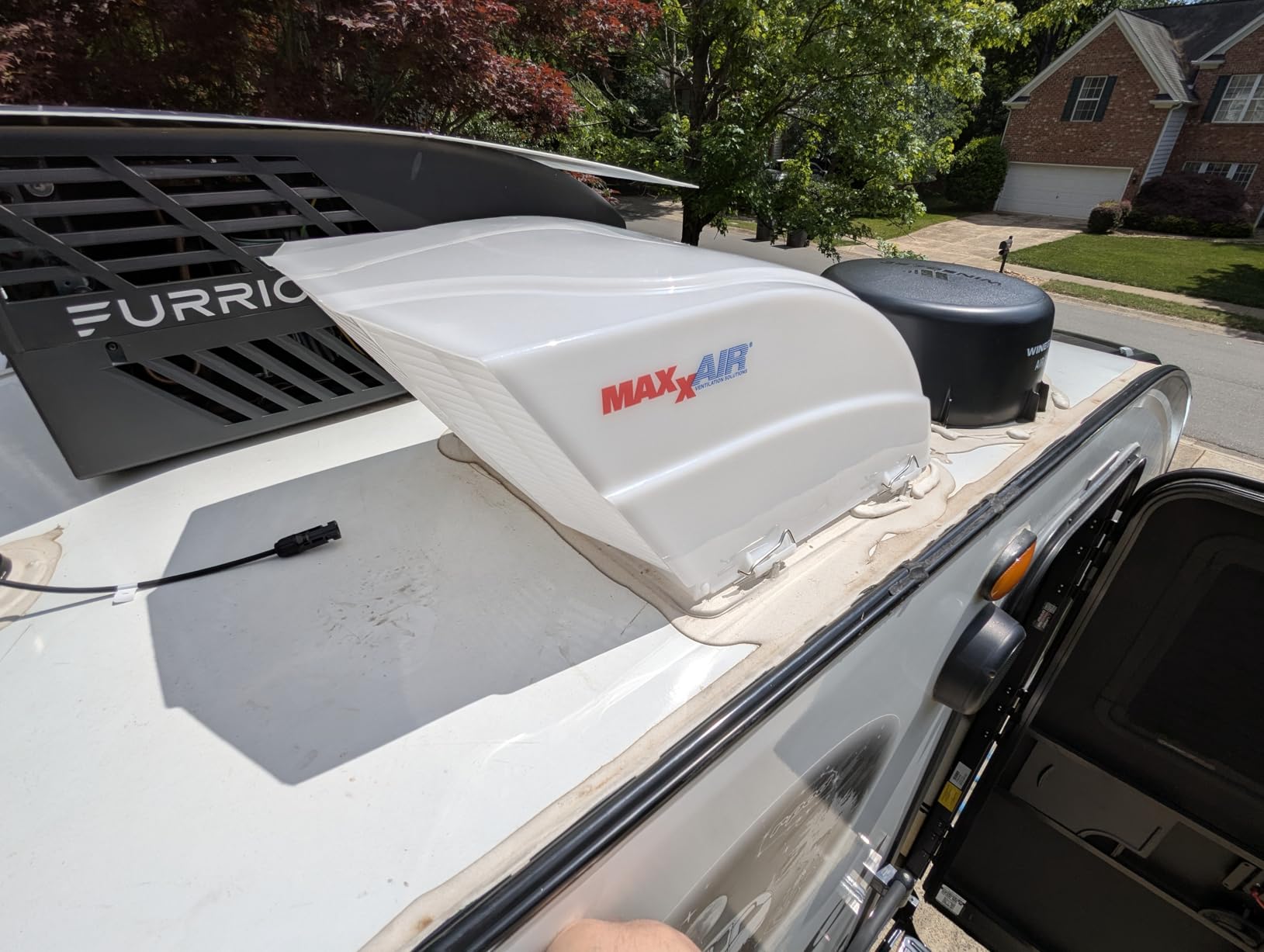 MAXXAIR FANMATE 00-955001 RV Fan and Vent Cover, White customer photo 1