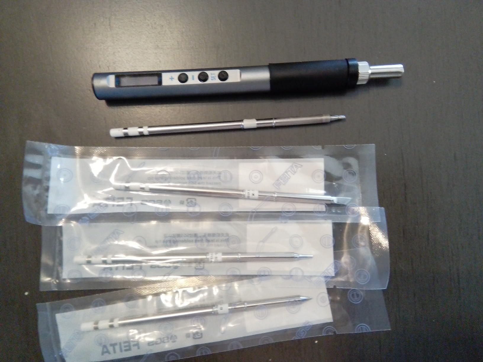 FEITA Soldering Iron Tips T12 Electrical Solder Tip Kits for Micro Electric Soldering Station, Small Pencil Soldering Iron, Mini Solder Pen Accessory (T15-JL02/D16/BLL/BCF2/ILS/C1, 6Pcs) customer photo 1