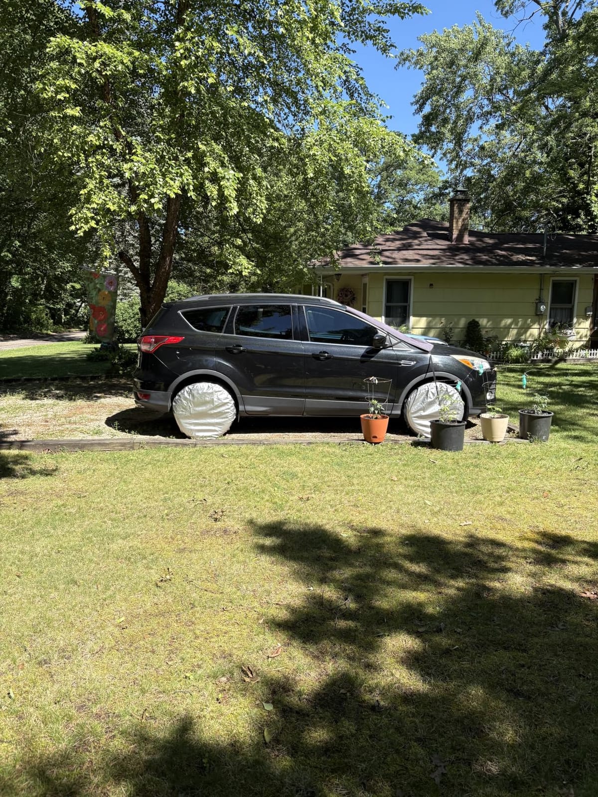 Explore Land Tire Covers 2 Pack Fit Tire Diameters 26-28.75 inch, Charcoal customer photo 1