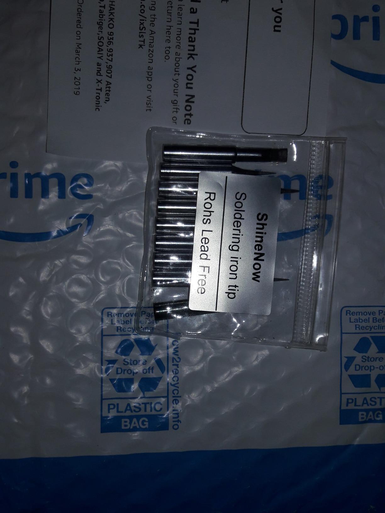 900M Soldering Iron Tips for HAKKO 936,937,907 Atten, Quick,Ryobi, Aoyue, Yihua,Vastar,Sywon,Tabiger,SOAIY and X-Tronic Soldering Station (10 pcs Different) customer photo 1