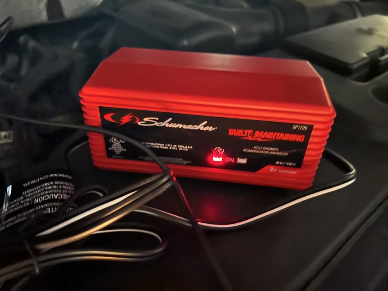 Schumacher Electric 2A Car Battery Charger & Maintainer, 6V/12V – SP1296 customer photo 1