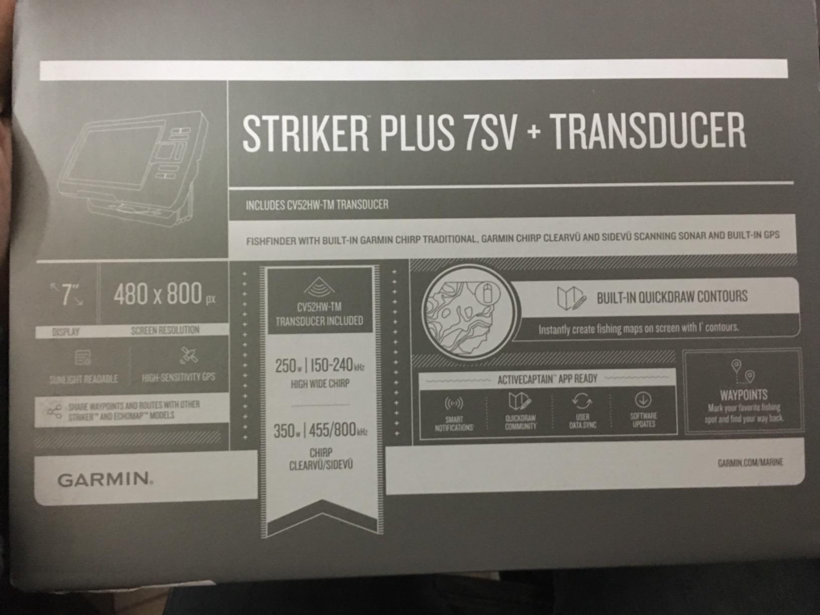 Garmin STRIKER Plus 7sv with CV52HW-TM Transducer and Protective Cover, 7 inches 010-01874-00 customer photo 2