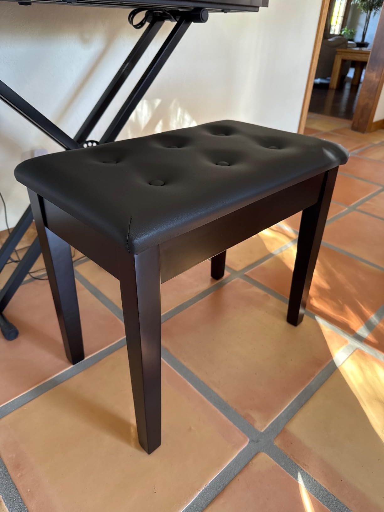 SONGMICS Duet Piano Bench with Padded Cushion and Storage Compartment customer photo 2