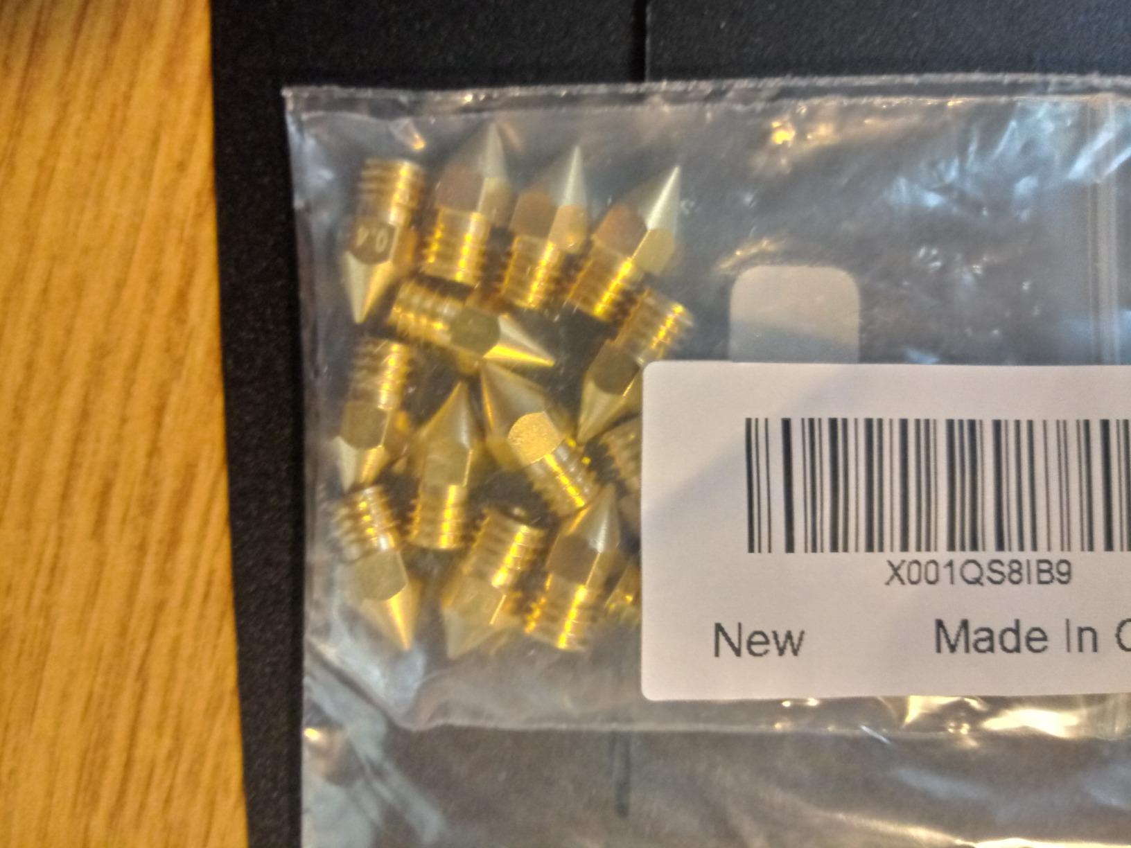 14 Pcs M6 3D Printer Nozzle 0.4mm Extruder Brass Nozzle Print Head for 1.75mm Filament E3D V5 V6 Makerbot customer photo 1