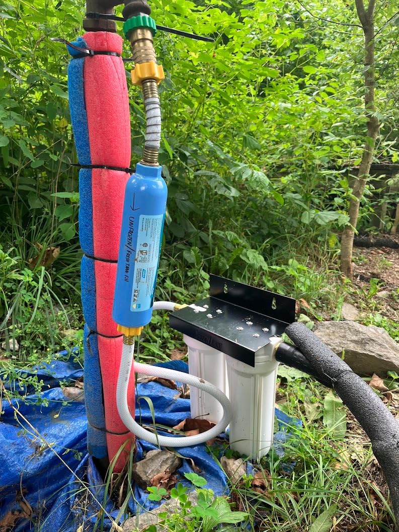 Beech Lane External RV Dual Water Filter System, Leak-Free Brass Fittings, Mounting Bracket and Two Filters Included, Sturdy Construction is Built to Last customer photo 1