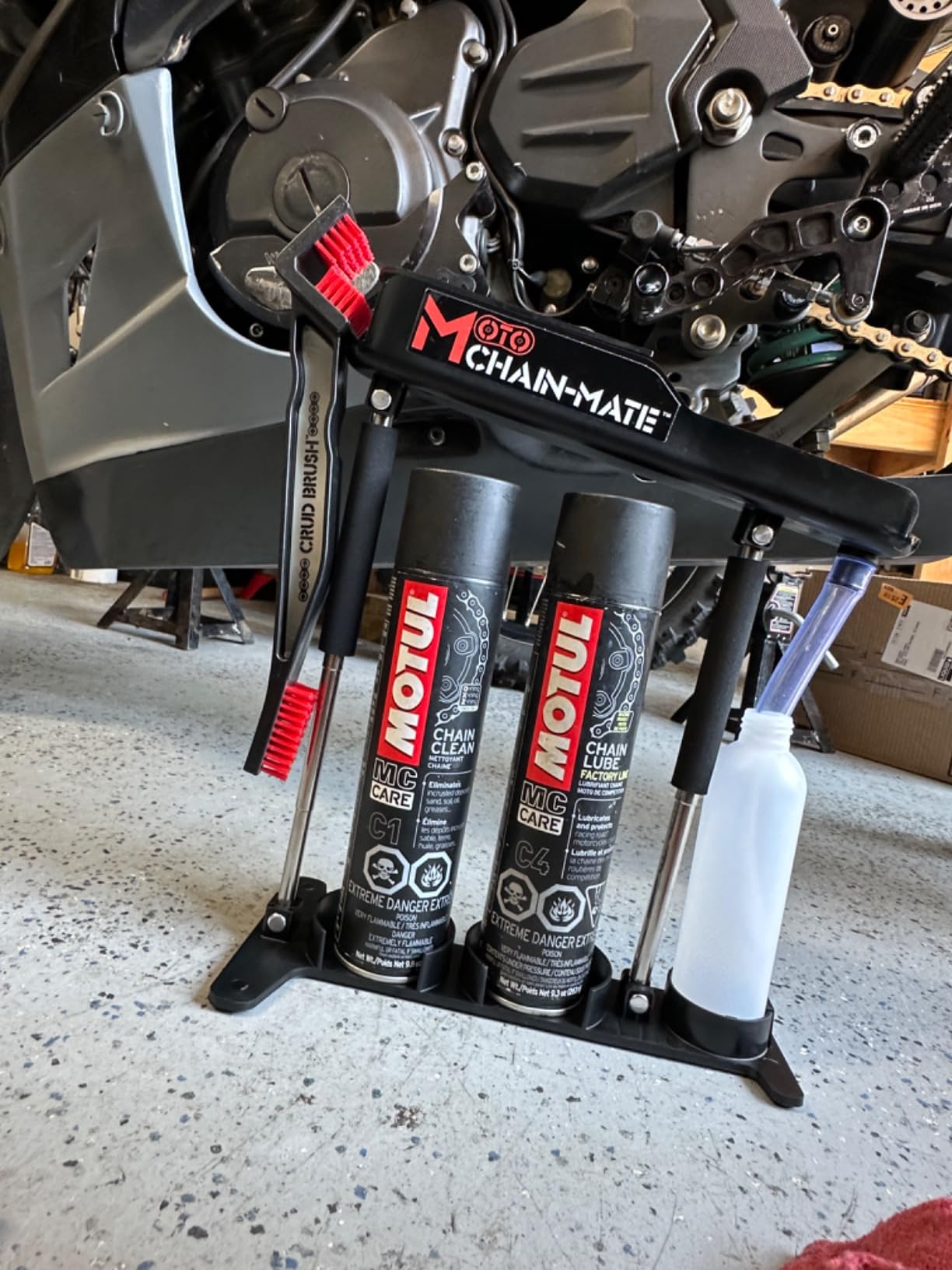 Moto Chain-Mate - The Ultimate Motorcycle Chain Cleaning and Lubrication Kit ! customer photo 2