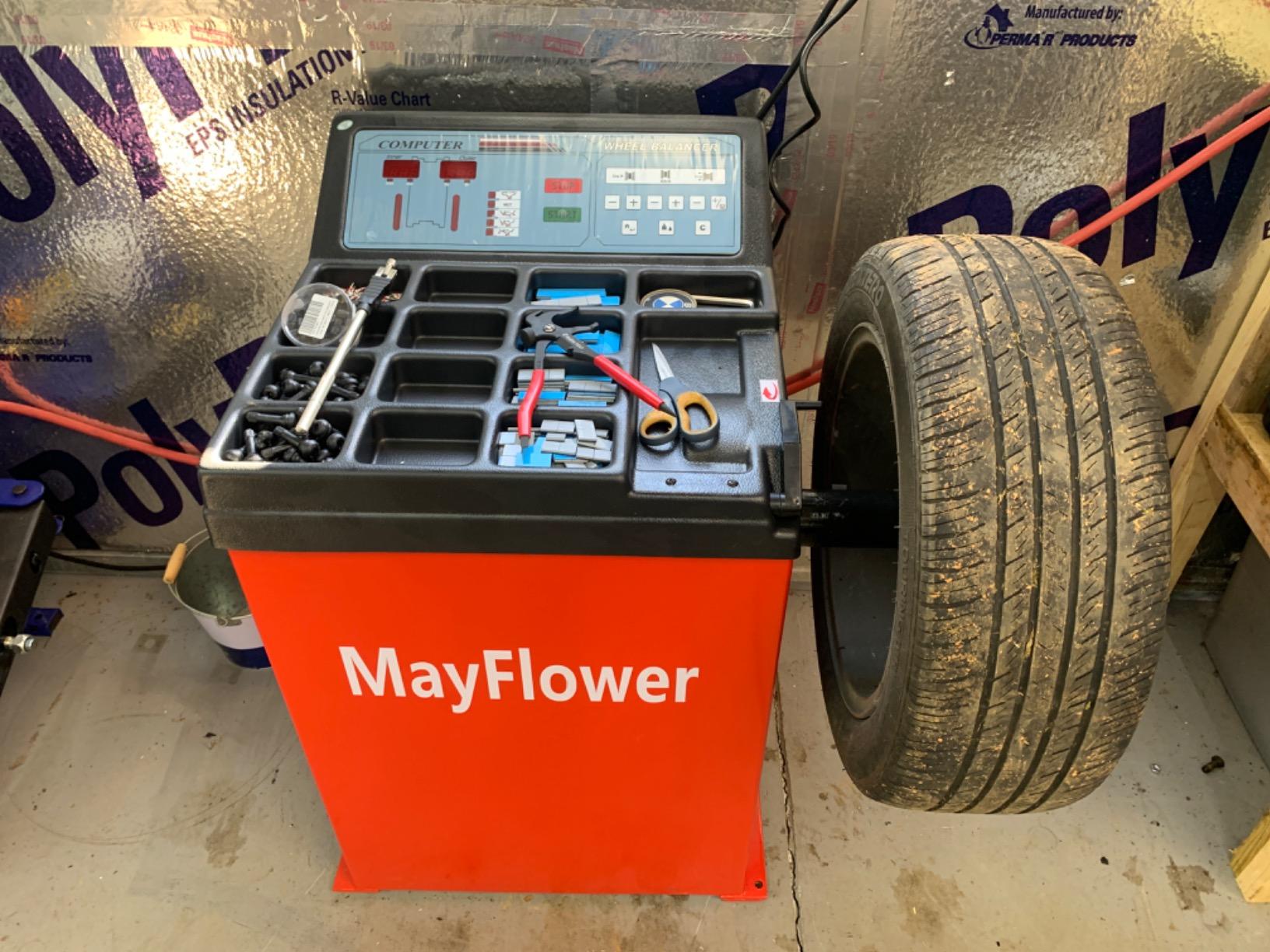Mayflower - Heavy Duty Wheel Balancer Tire Balancers Tire Machine 800 Red Edition / 1 Year Full Warranty customer photo 1